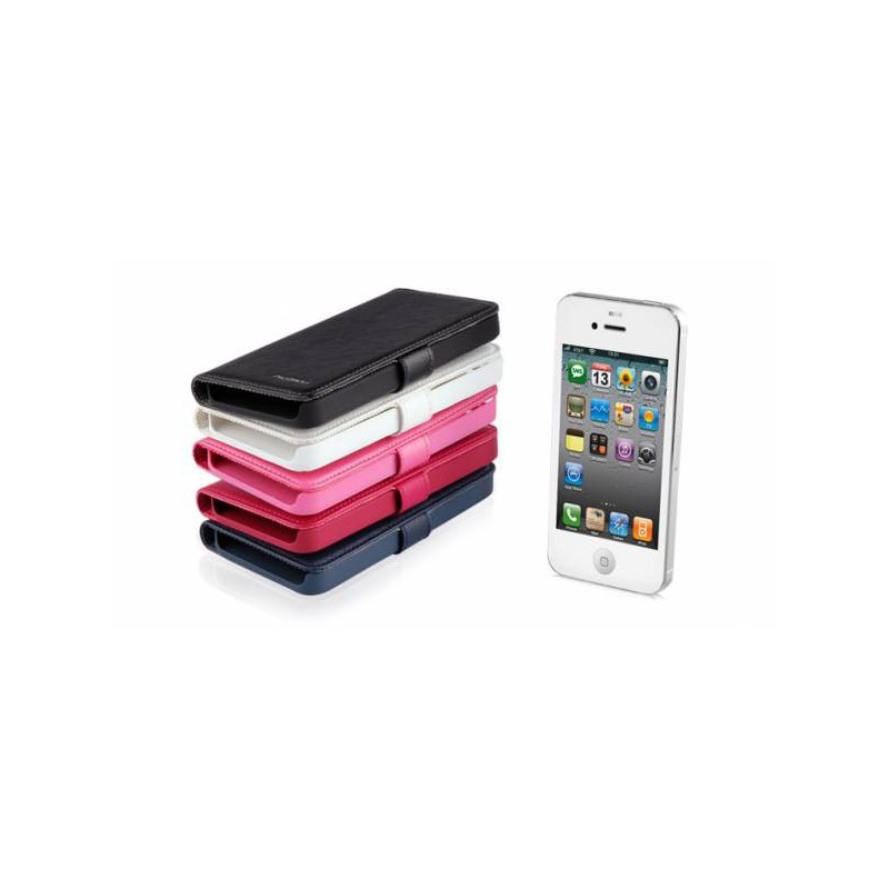 JUKE NUOKO Cuir Flip + FILM DE PROTECTION IPHONE 5 / 5S 3