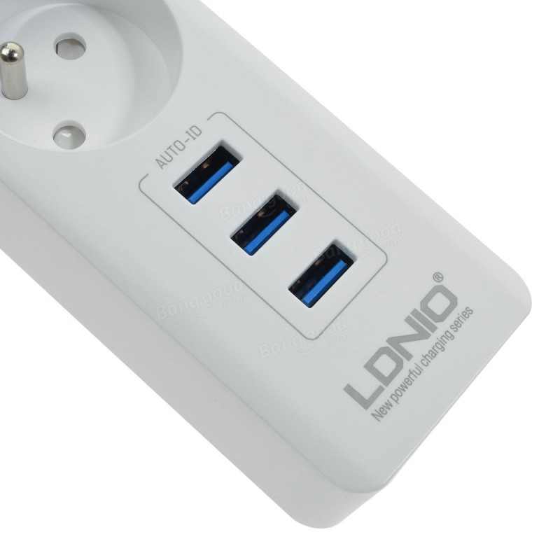 REMAX Multiprise LDNIO 3 Prise 3 usb 2