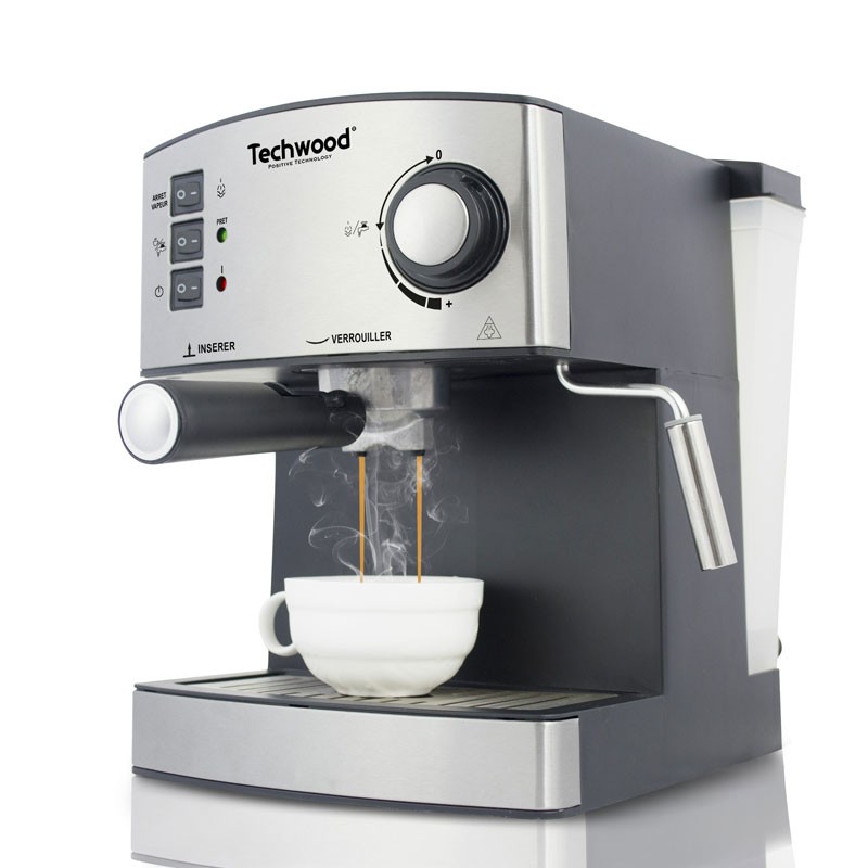 Techwood MACHINE à CAFé EXPRESSO 850W - TCA-150EX GRIS 1