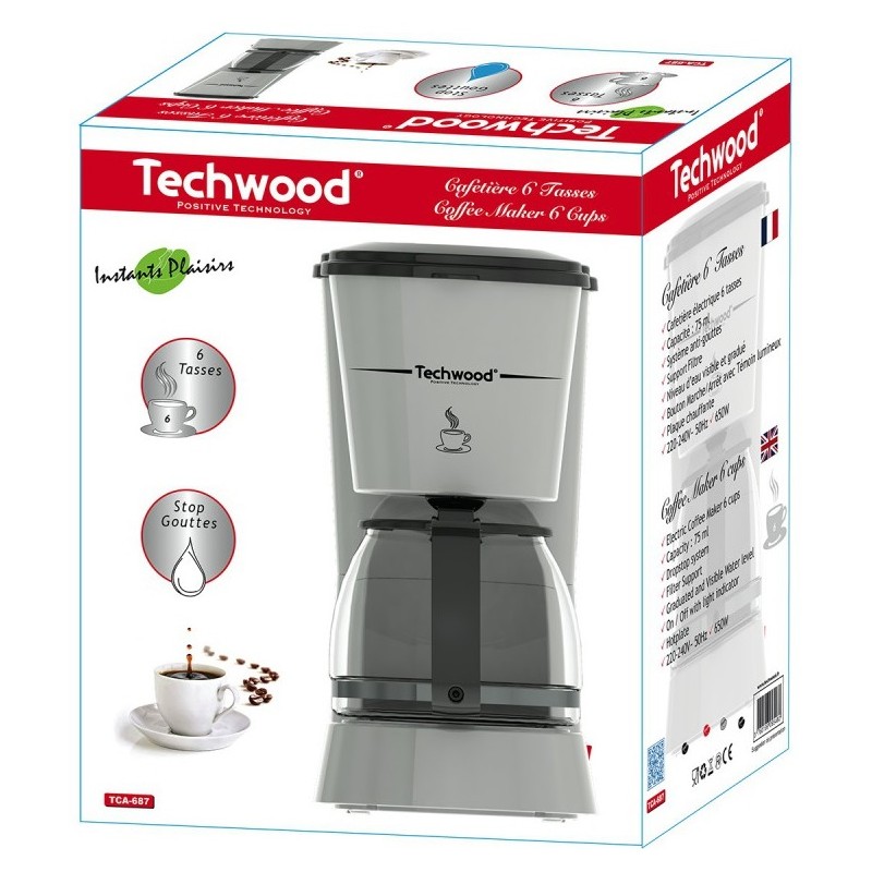 Techwood CAFETIèRE TCA-685 / 6 TASSES 2