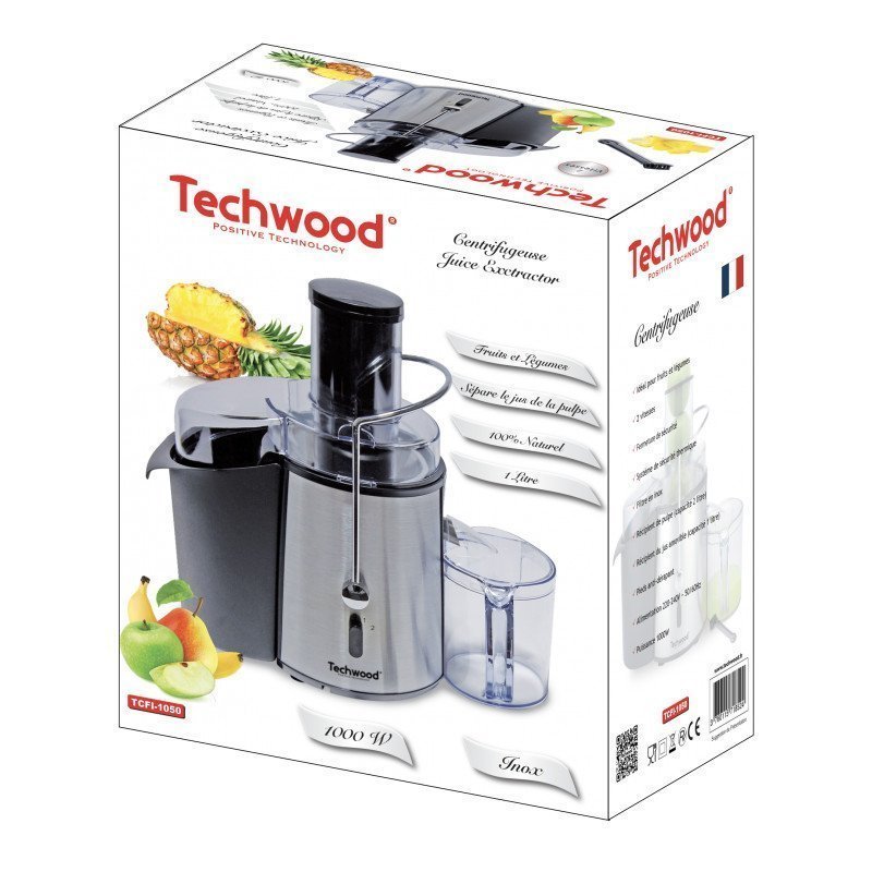 Techwood CENTRIFUGEUSE TCFI-1050 INOX 2