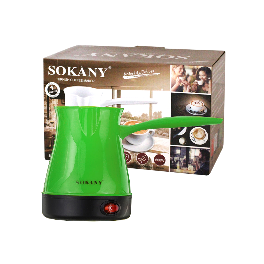 Sokany - CAFETIèRE éLECTRIQUE 600W 0.5 LITRE SK-205 VERT PISTACHE prix tunisie