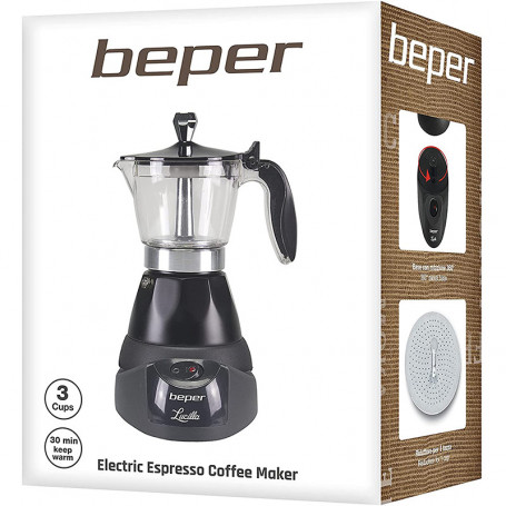 BEPER CAFETIèRE 3 TASSES 400W NOIR 1