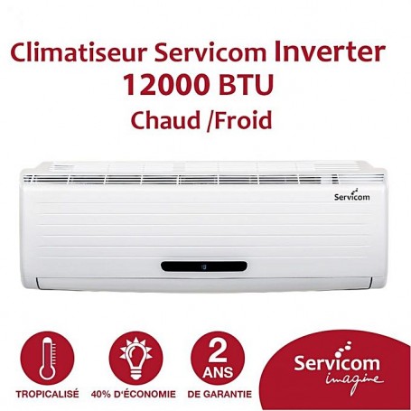 SERVICOM Climatiseur SPLIT MURAL INVERTER 12000 BTU 1