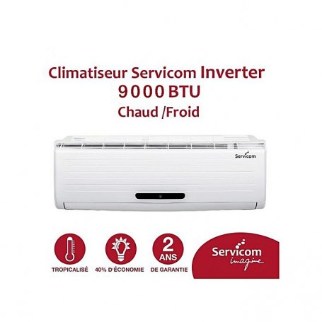 SERVICOM - Climatiseur SPLIT MURAL INVERTER 9000 BTU prix tunisie