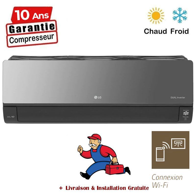 LG CLIMATISEUR DUAL INVERTER 24000BTU CHAUD FROID ARTCOOL MIROIR WIFI 2