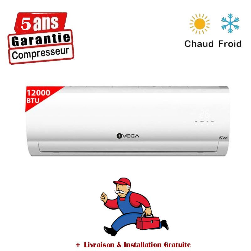 VEGA CLIMATISEUR 12000 BTU CHAUD & FROID INVERTER 2