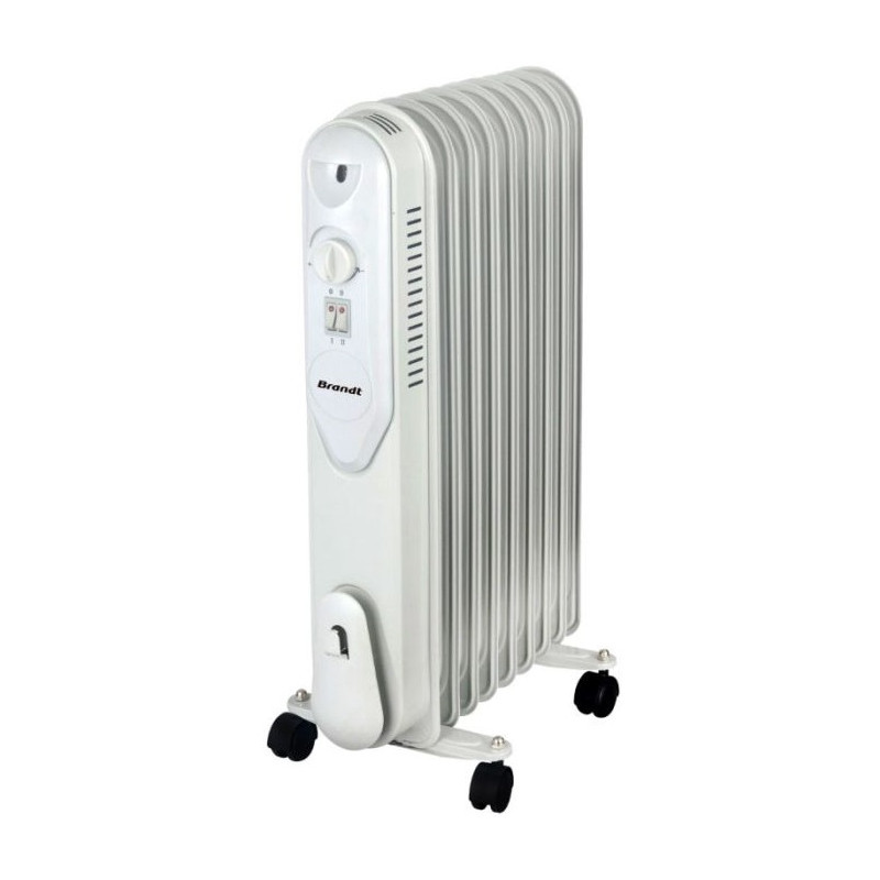 Brandt - RADIATEUR BAIN D'HUILE 9 ÉLéMENTS 2000W / BLANC prix tunisie