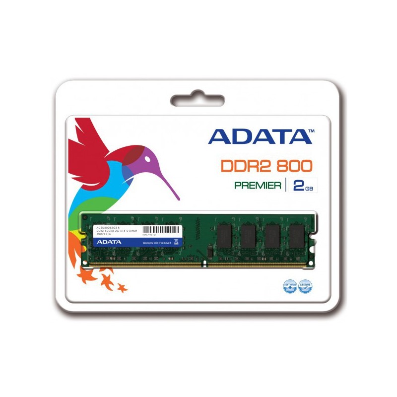 ADATA Barette Mémoire 2G DDR2 POUR PC BUREAU - AD2U800B2G6-R 1