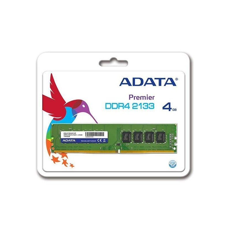 ADATA Barette Mémoire 4GB DDR4 pour Ordinateur de bureau - AD4U2133W4G15-R 1
