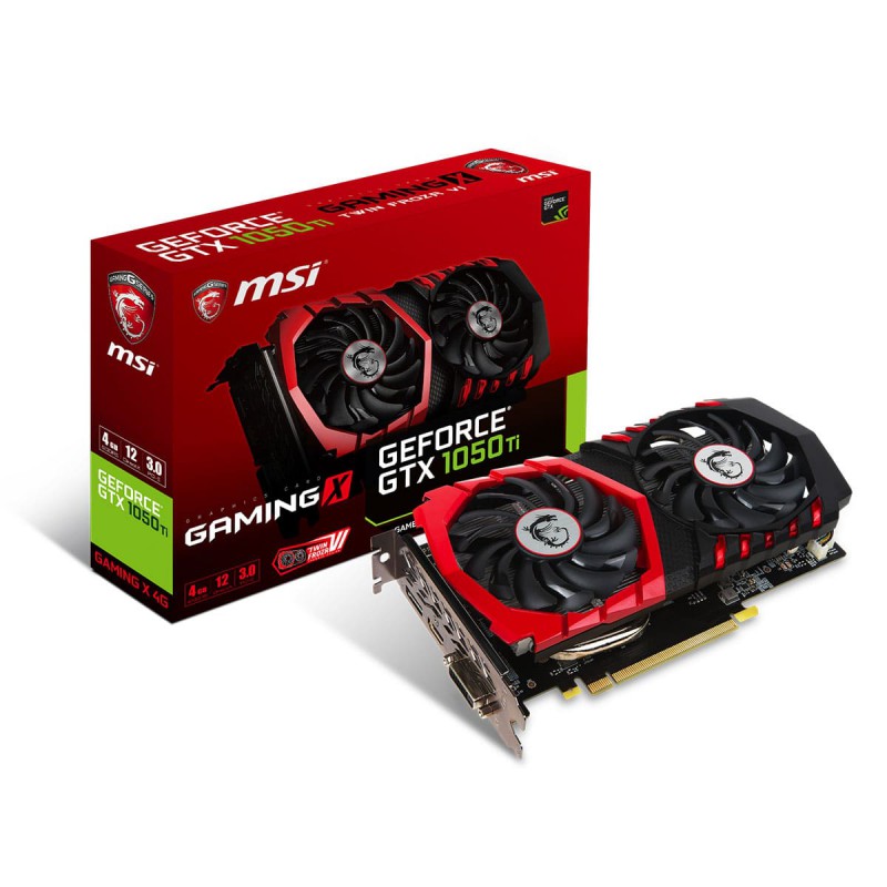 MSI Carte graphique Msi GTX1050 TI gaming x 4G 1