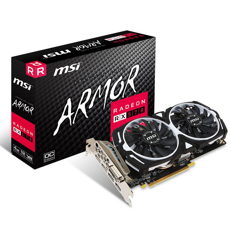 MSI CARTE GRAPHIQUE RADEON RX 570 ARMOR 4G OC 1