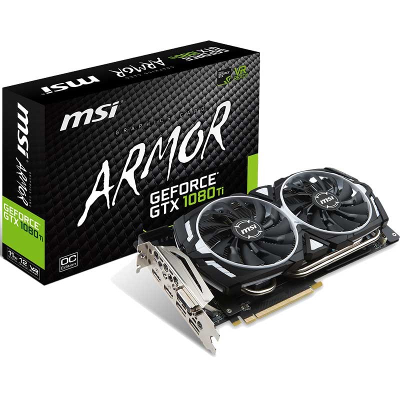 MSI CARTE GRAPHIQUE GEFORCE GTX 1080 TI ARMOR 11G OC 1