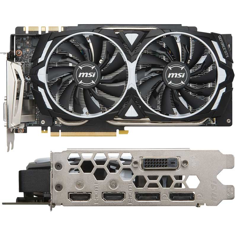 MSI CARTE GRAPHIQUE GEFORCE GTX 1080 TI ARMOR 11G OC 2