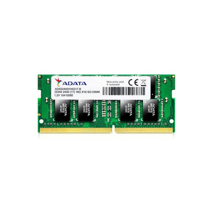 ADATA BARRETTE MéMOIRE 16GO DDR4 POUR PC PORTABLE AD4S2400316G17 1