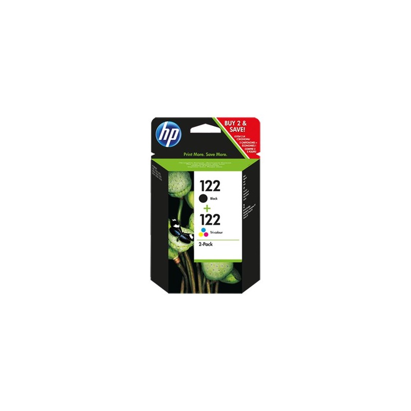 HP Pack Cartouches d'encre noir et couleurs HP 122 - CR340HE