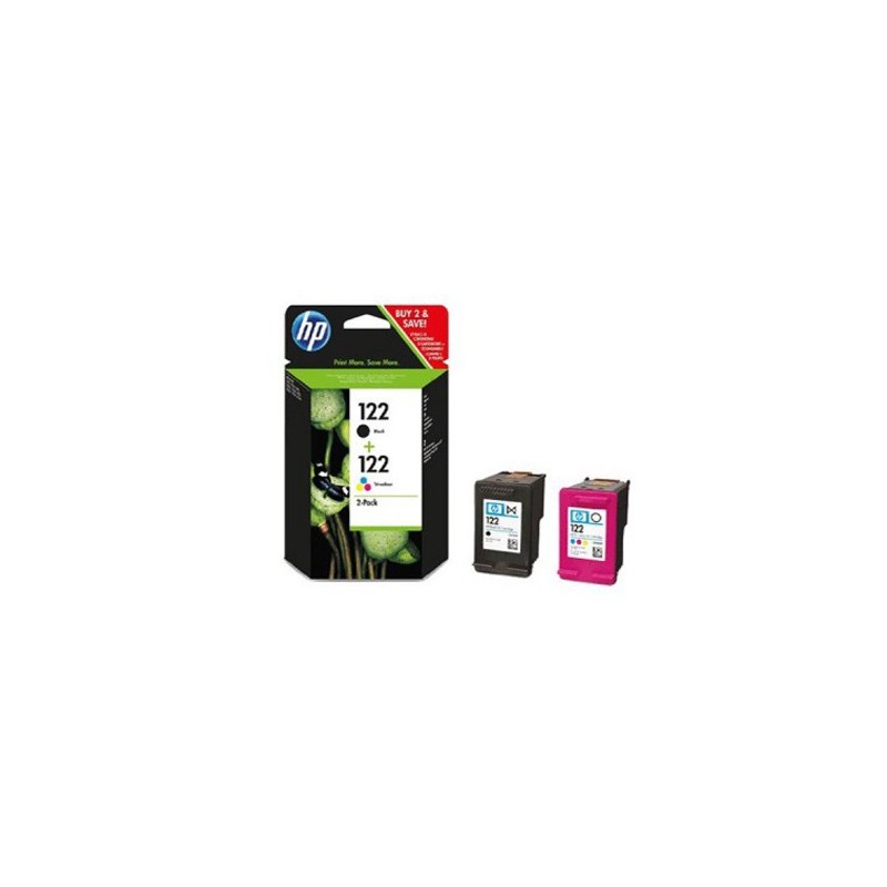 HP Pack Cartouches d'encre noir et couleurs HP 122 - CR340HE 2