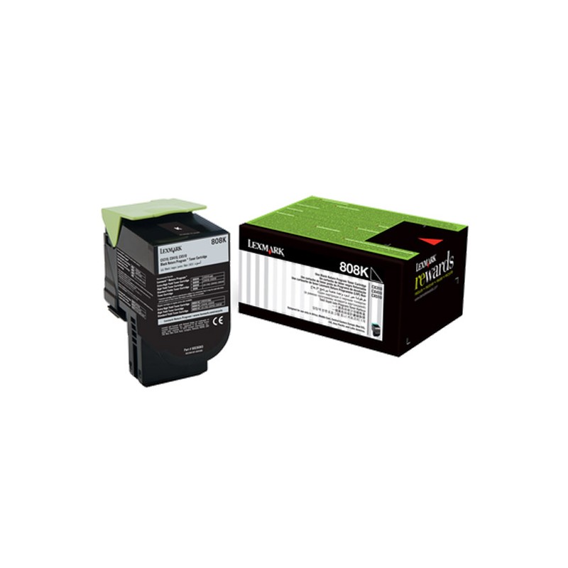 LEXMARK 808K Noir Origine 80C80K0