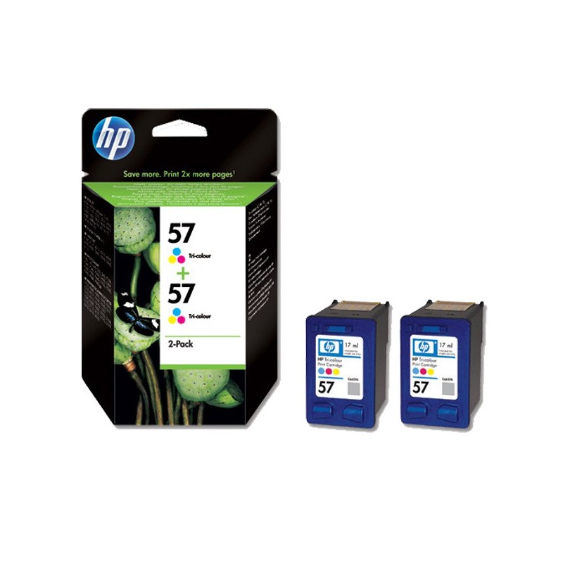 HP PACK 2 x Officejet HP 57 Couleur - C9503AE 1