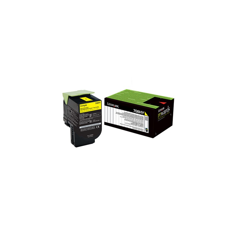 LEXMARK Toner 70C8HY0 - Jaune 1