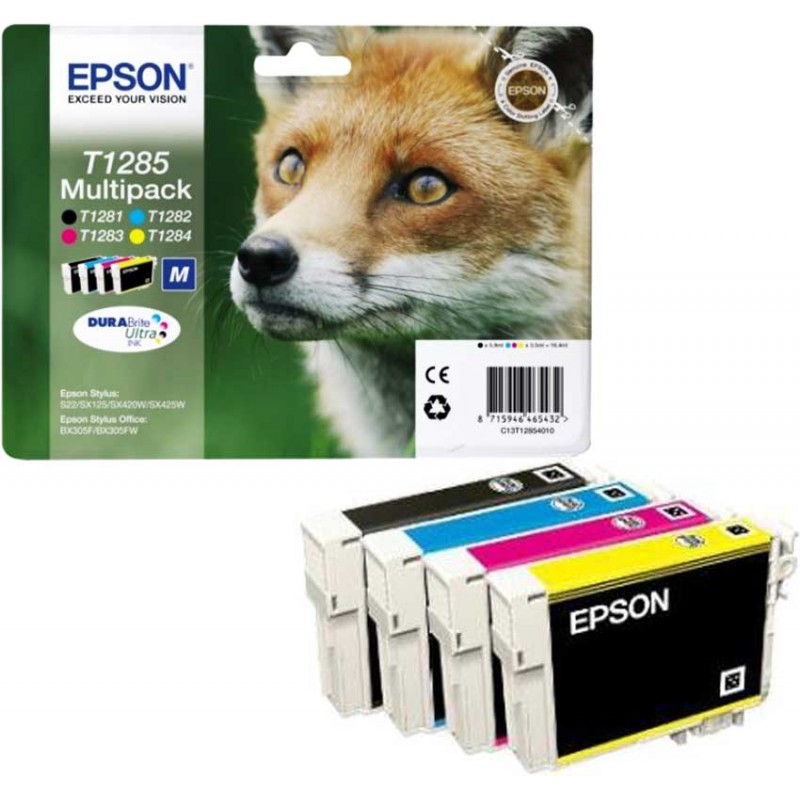 EPSON Pack de Cartouche T1285 - 4 Couleurs (C13T12854012 ) 1