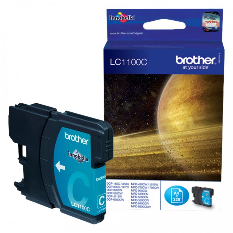 BROTHER Cartouche jet d'encre originale lc1100c / cyan 1