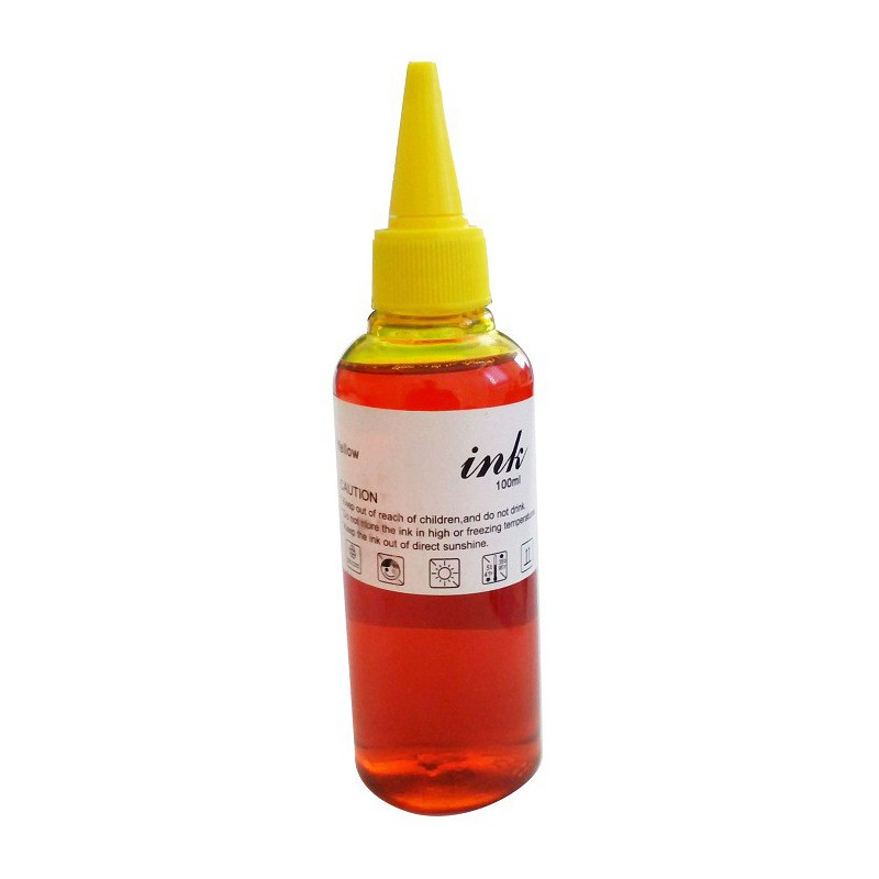 encre Universelle BOUTEILLE D'ENCRE JAUNE 100ML 1