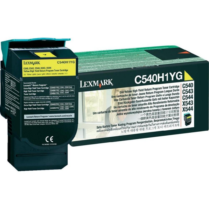 LEXMARK TONER ORIGINAL C540H1YG JAUNE