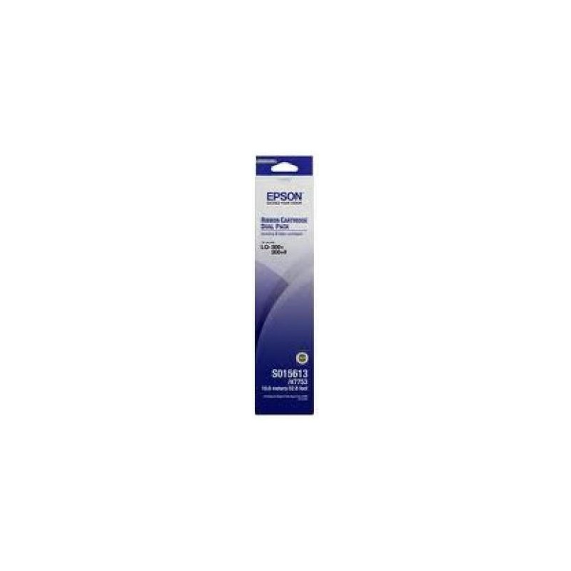 EPSON RUBAN NOIR C13S015613BA (PACKS DE 2)