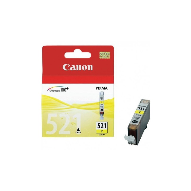 CANON CARTOUCHE D'ENCRE JAUNE CLI-521J 1