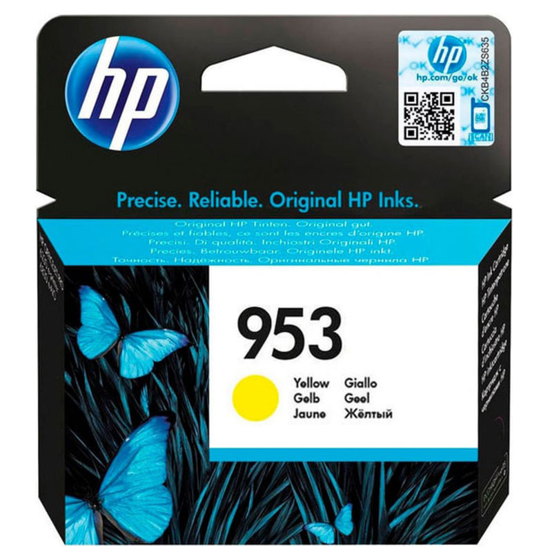 HP CARTOUCHE D'ENCRE ORIGINAL 953 JAUNE (F6U14AE) 1