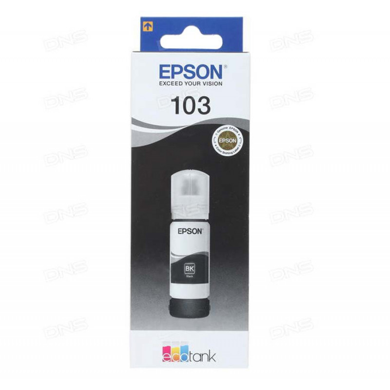 EPSON BOUTEILLE D'ENCRE ORIGINAL ECOTANK 103 - NOIR (C13T00S14A) 1