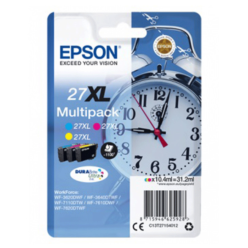 EPSON CARTOUCHE ORIGINAL 27XL - 3 COULEURS (C13T27154012)