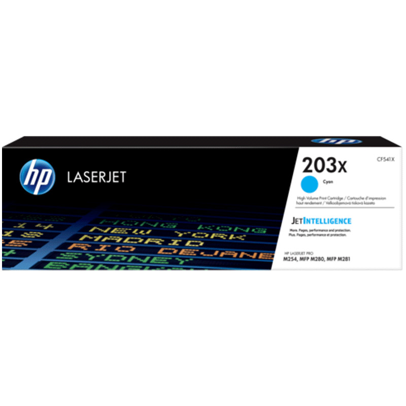 HP TONER LASERJET ORIGINAL 203X - CYAN (CF541X)