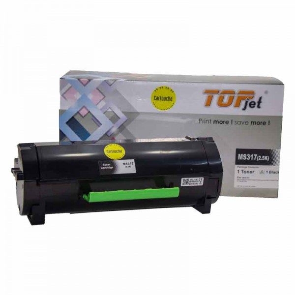 LEXMARK CARTOUCHE LASER TONER COMPATIBLE POUR MS317 MS417 MS517 MS617 1