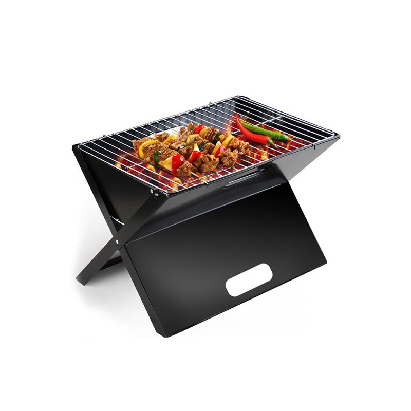 Swiss cook Barbecue portable pliable en acier noir 2