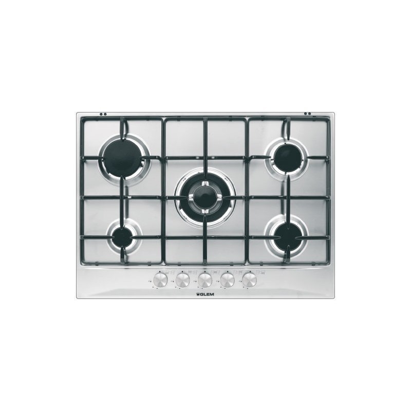 GLEM Plaque Encastrable GT755NIX 5 Feux Inox au meilleur prix en
