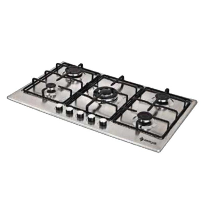 ELLETI Table de Cuisson 22380DN 5 Feux 70 cm - Inox 1