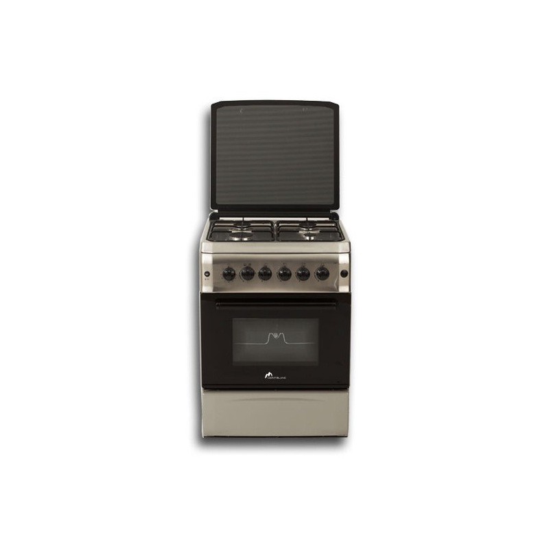 MONTBLANC Cuisinière REX 6060 4 feux Inox 1