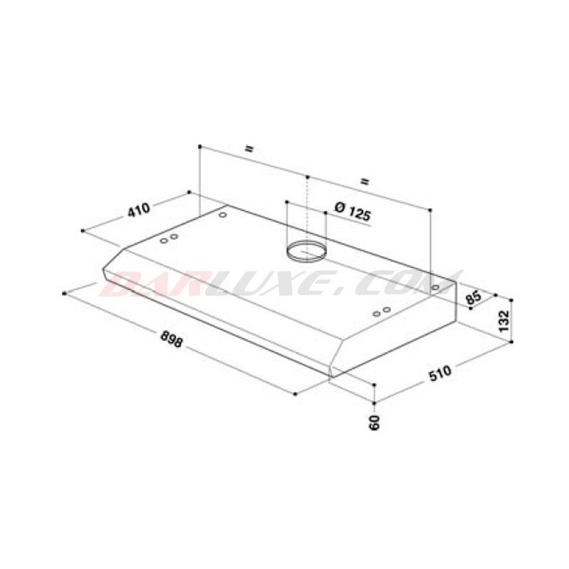 Whirlpool Hotte AKR 934IX Inox 90CM 2