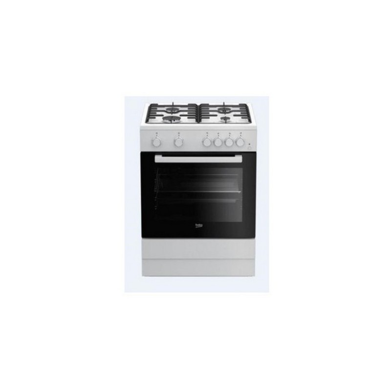 BEKO Cuisinière FSE62110DX 4F 60cm blanc 1