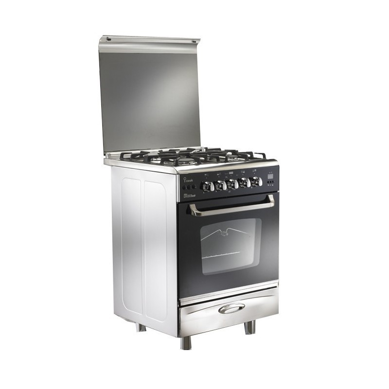 Unionaire CUISINIèRE à GAZ ICOOK 4 FEUX 60 CM INOX C6060SS-DC-511-IDC