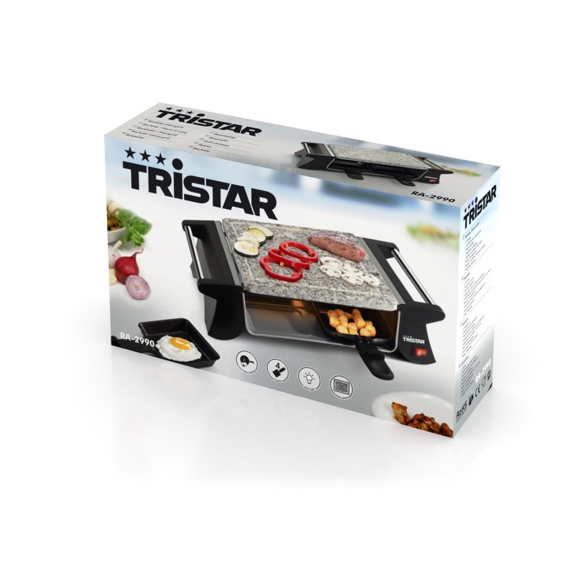 Tristar RACLETTE AVEC PIERRE A GRILLER - RA-2990 1