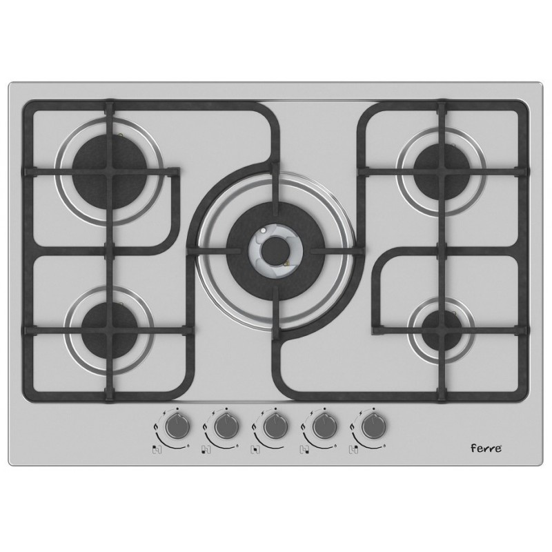 Ferre PLAQUE DE CUISSON STREAM 70 CM INOX 5 FEUX ST003 1