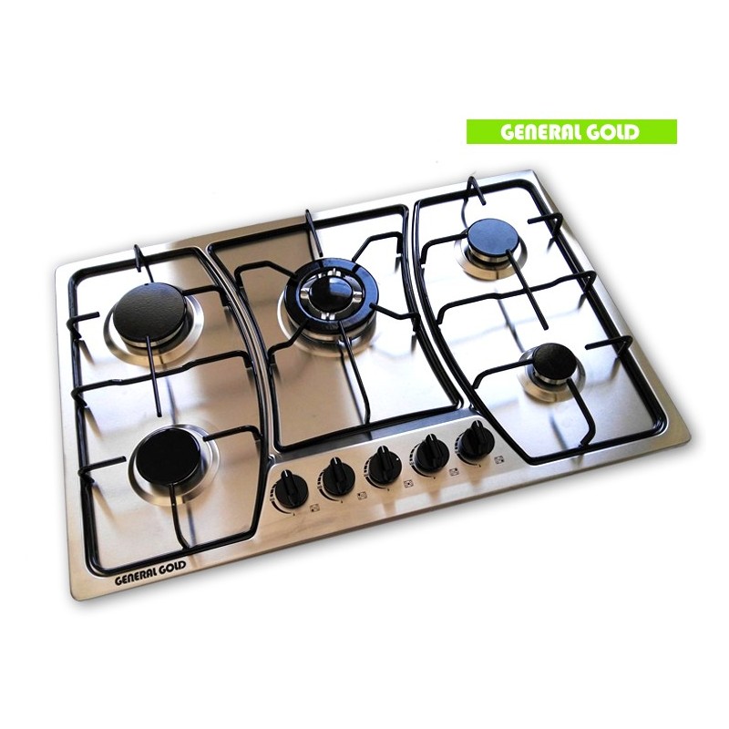 GENERAL GOLD  PLAQUE DE CUISSON 5 FEUX EN INOX JSD-XX 1
