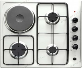 FOCUS Plaque de cuisso F.806 3 brûleurs Gaz+1 électrique 60 cm