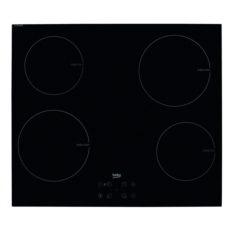 BEKO TABLE DE CUISSON ENCASTRABLE 4 FEUX NOIR HII64401AT 1