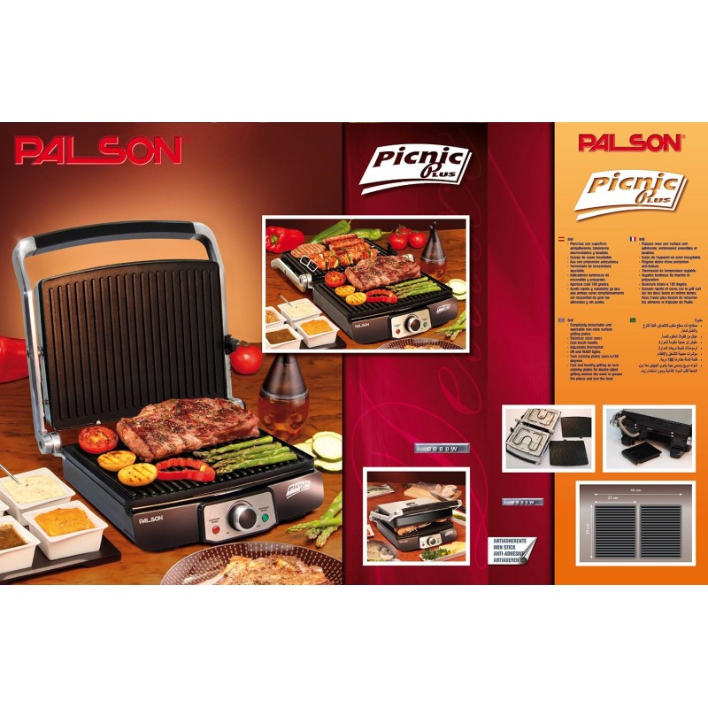 Palson GRILL INOX PICNIC PLUS 30579 2000W  3