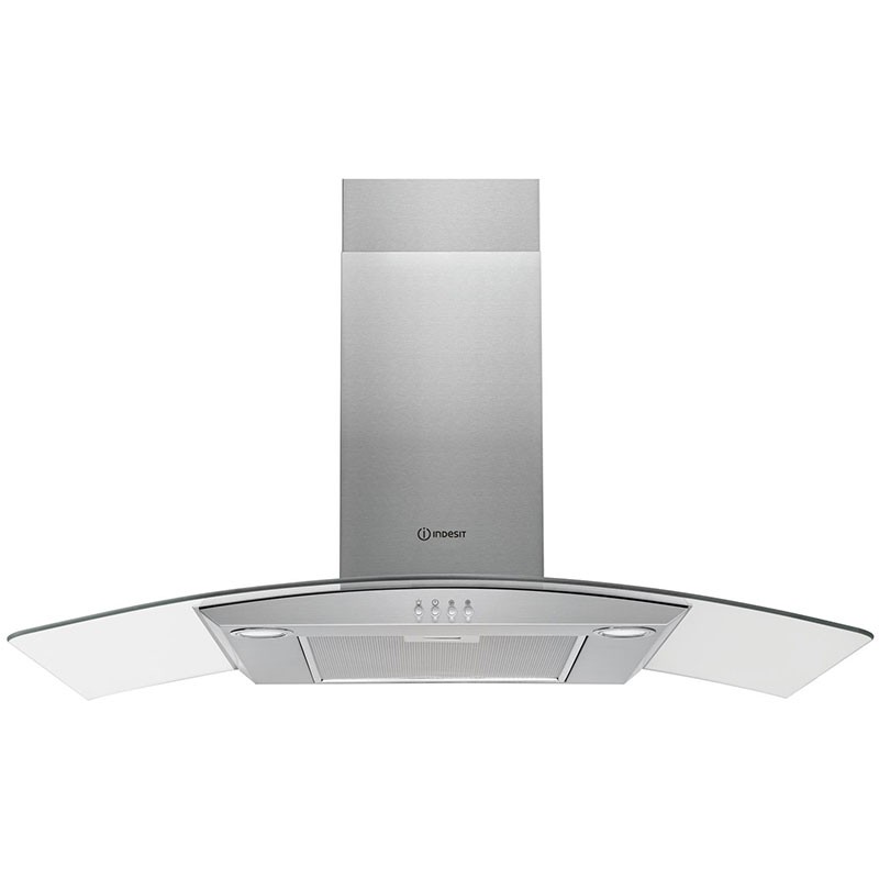 Indesit HOTTE CHEMINéE DECORATIVE ARIA IHGC95FAMX 90 CM - INOX 1