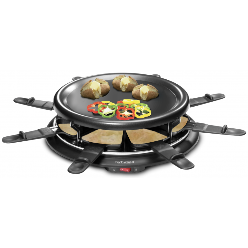 Techwood RACLETTE / GRILL 8 PERSONNES + CRêPIèRE TRA-88 1